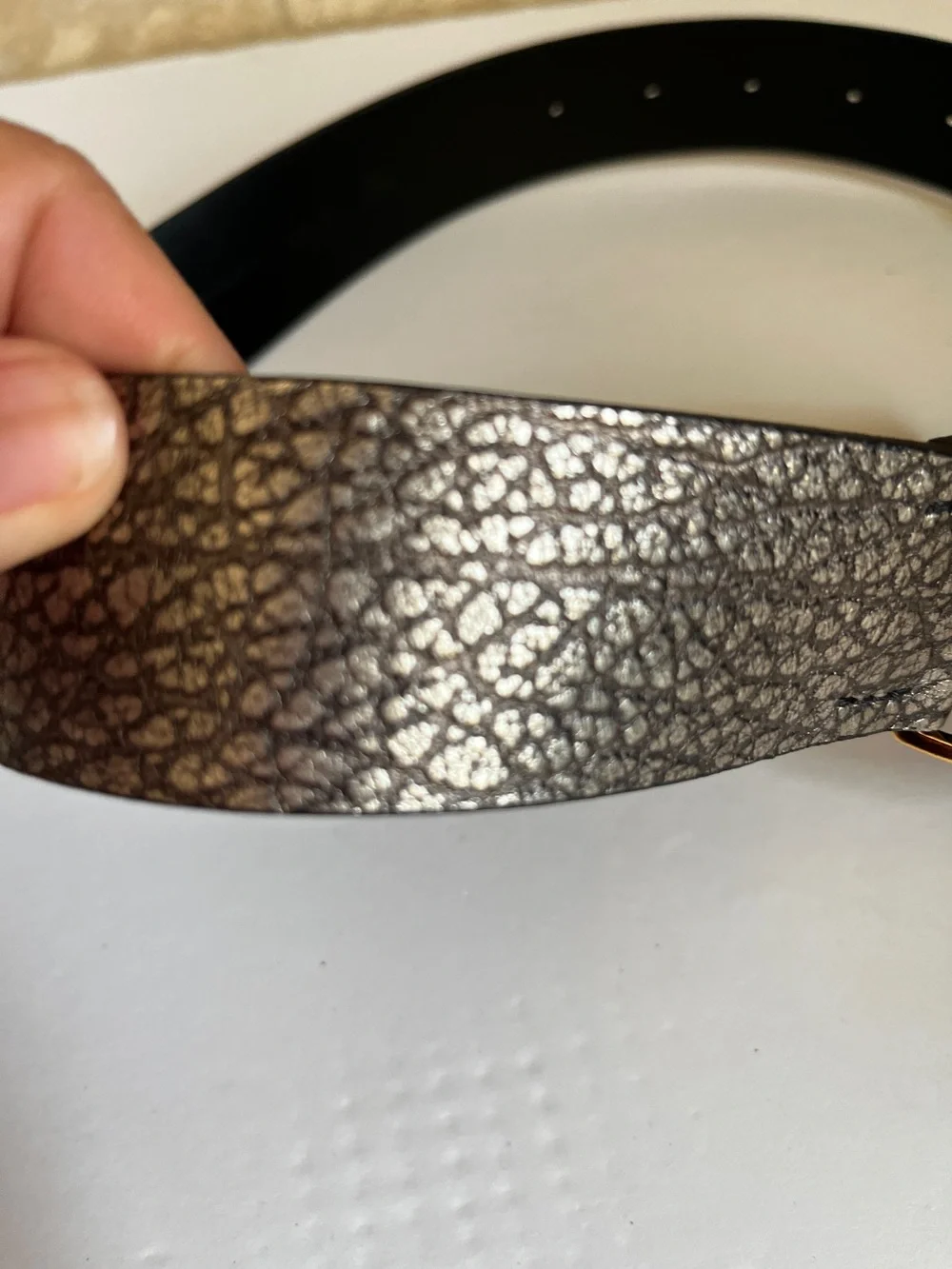 RARE Burberry Prorsum Leather and Brass Logo Toggle Buckle Belt